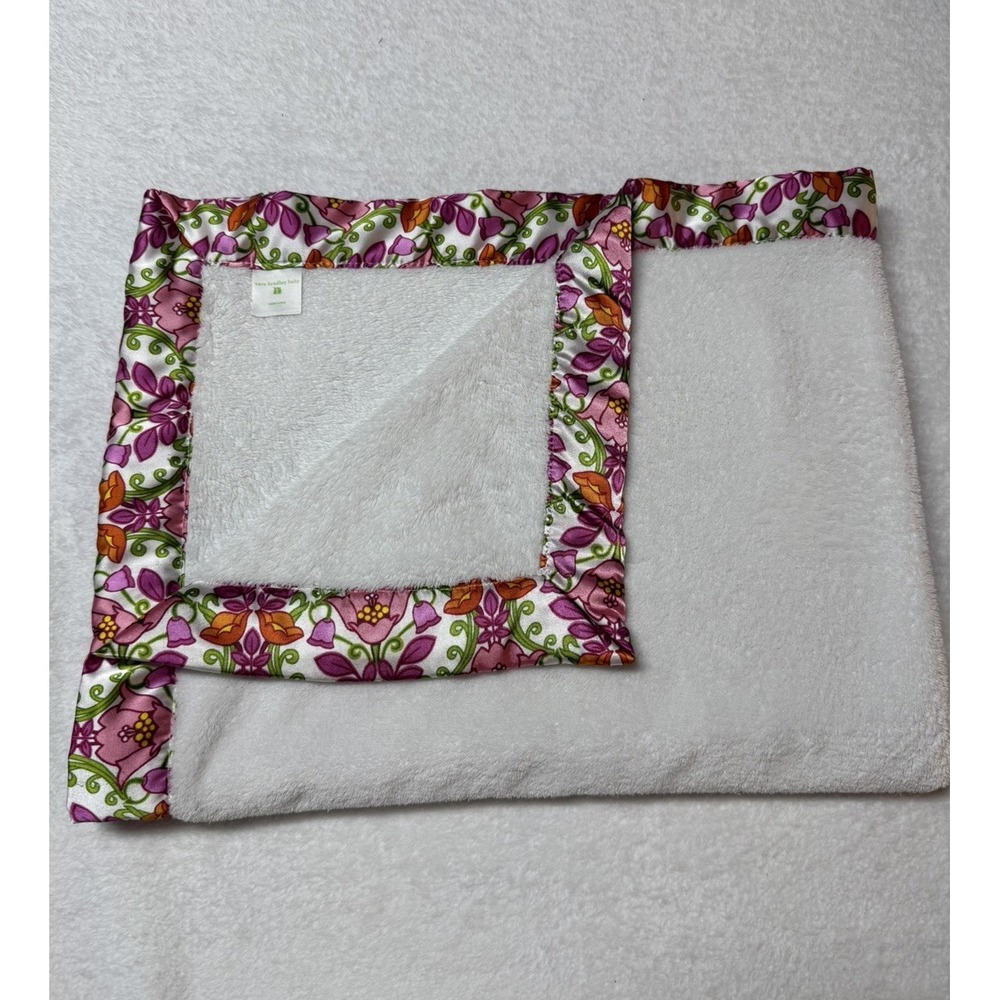 Vera Bradley "Lilli Bell" Plush Baby Blanket with Satin Trim - Retired Pattern